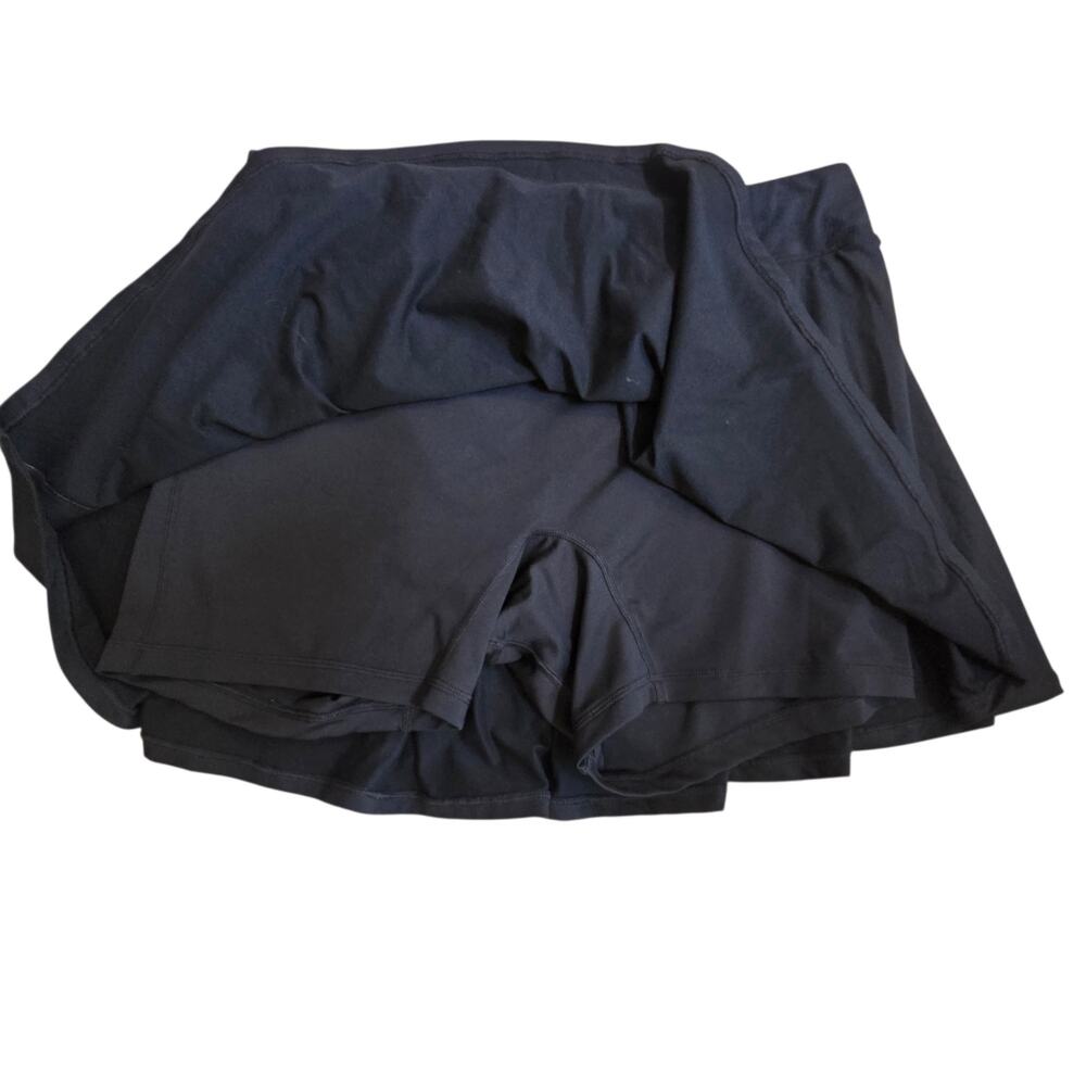 Nike Athletic Skirt or Skort Black Sz 1X Built in shorts Tennis, Golf 14" mini - Picture 2 of 9